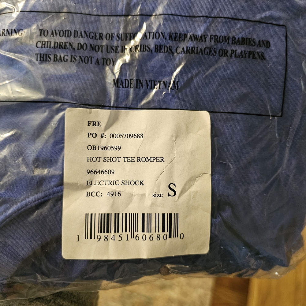 Free People Movement Hot Shot Tee Romper S. ELECTRIC SHOCK (Royal Blue) NWT - Picture 9 of 11